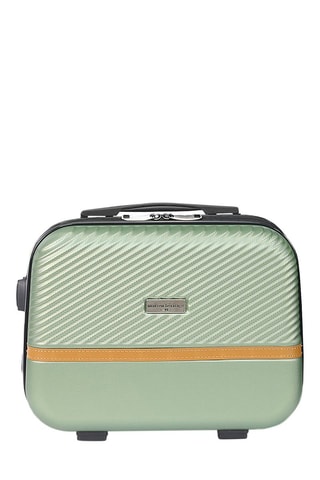 Beautycase Opera -  30 cm  - Groen, bruin en zilverkleurig