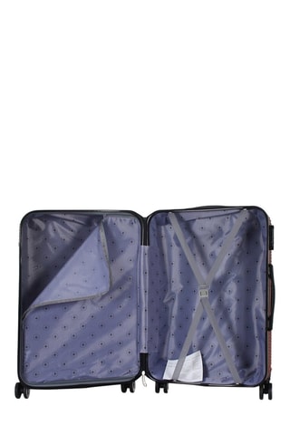 Weekendtrolley Luton (M) - 65 cm - Zilverkleurig, zwart en rood