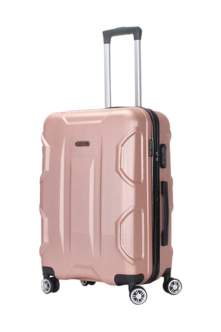 Weekendtrolley Palace (M) - 65 cm - Zwart, roze, zilverkleurig en grijs