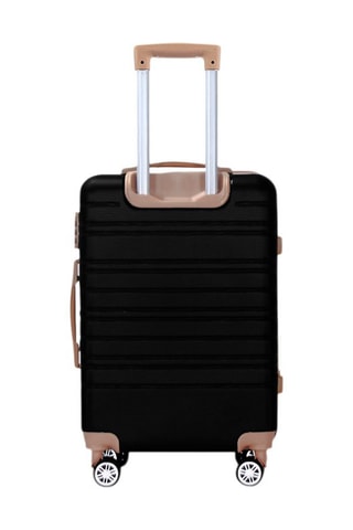 Weekendtrolley Madeleine Zwart en Camel