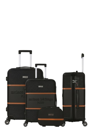 Set de 3 valises et vanity Opera (S/M/L) - Noir - 55/65/75/30 cm