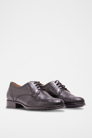 Derbies de piel napa - Negro
