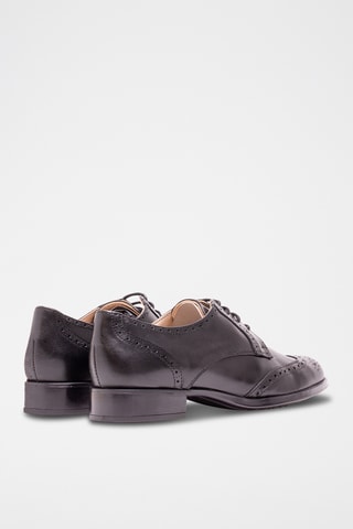 Derbies de piel napa - Negro