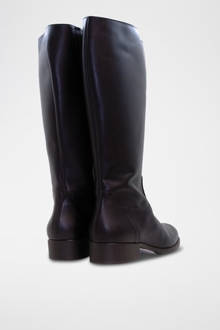 Botas de piel de serraje - Marrón