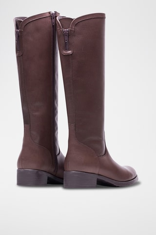 Botas de piel napa - Marrón