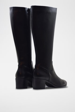 Botas de piel - Negro