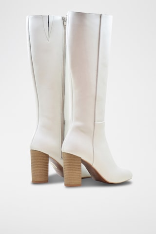 Botas de piel - Blanco