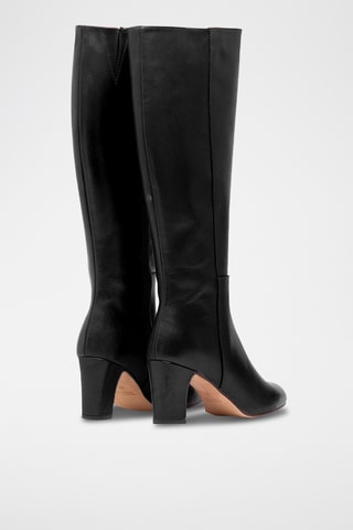 Botas de piel - Negro