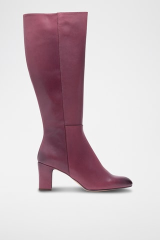 Botas de piel - Burdeos