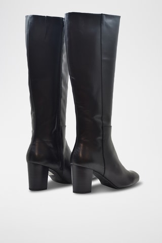 Botas de piel - Negro