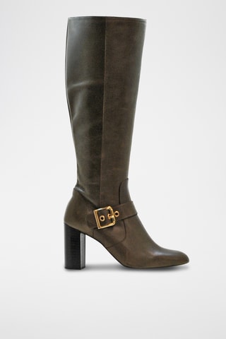 Botas de piel - Caqui