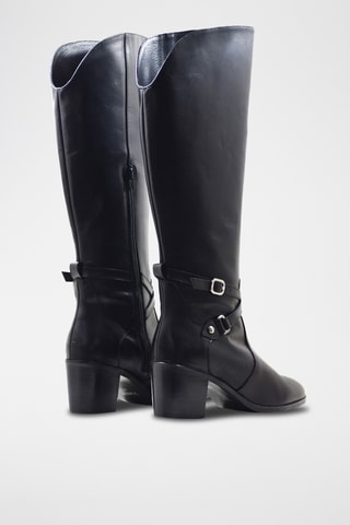 Botas de piel napa - Negro
