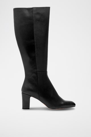 Botas de piel - Negro