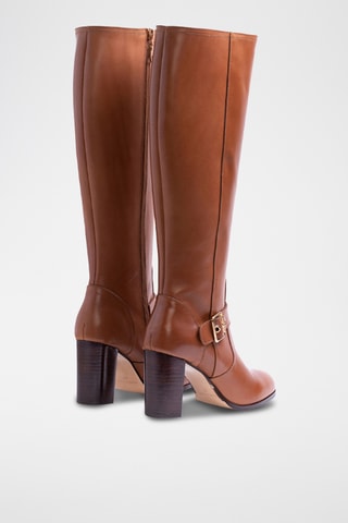 Botas de piel - Marrón