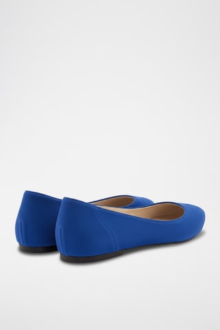 Bailarinas de nobuk - Azul cobalto