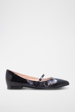 Babies de piel de tacón - Negro