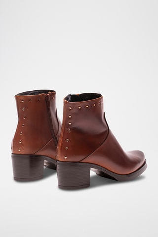 Botines de piel - Camel