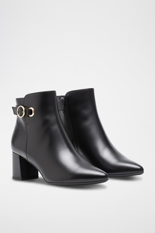 Botines de piel napa - Negro