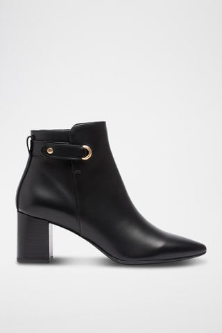 Botines de piel napa - Negro