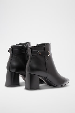 Botines de piel napa - Negro