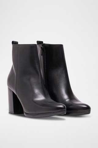 Botines de piel napa - Negro