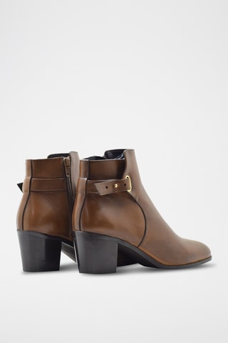 Botines de piel - Camel