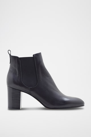 Botines Chelsea de piel - Negro