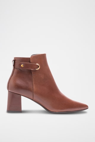 Botines de piel napa - Marrón