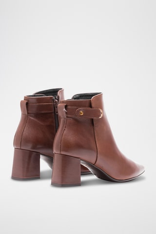 Botines de piel napa - Marrón