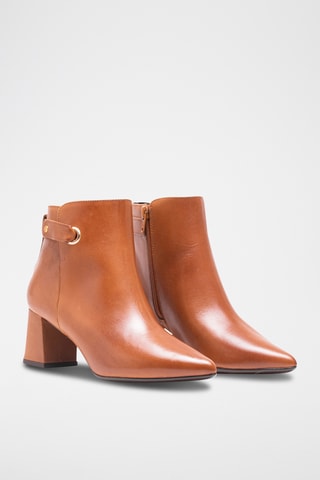 Botines de piel napa - Camel