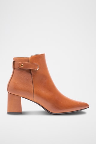 Botines de piel napa - Camel