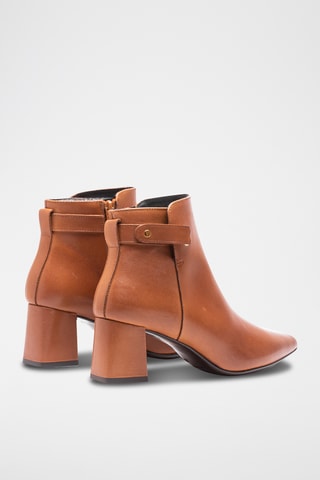 Botines de piel napa - Camel