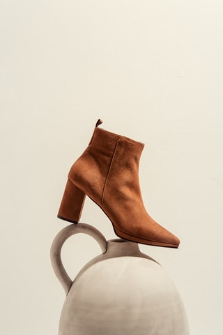 Botines de nobuk - Camel