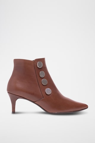 Botines de piel napa - Camel