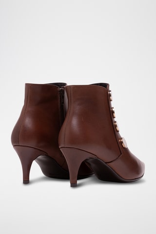 Botines de piel napa - Camel