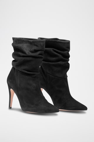 Botines de nobuk - Negro