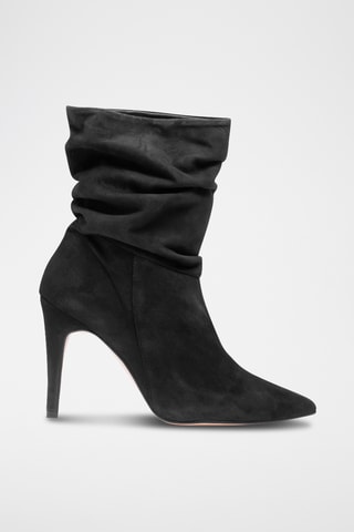 Botines de nobuk - Negro