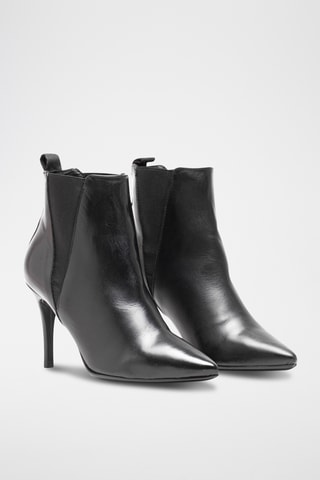 Botines Chelsea de piel napa - Negro