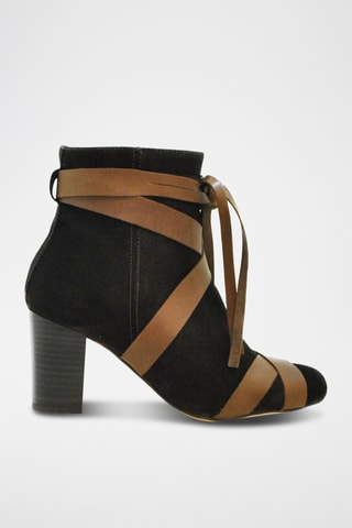 Botines de piel - Marrón claro