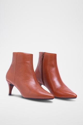 Botines de piel napa - Camel