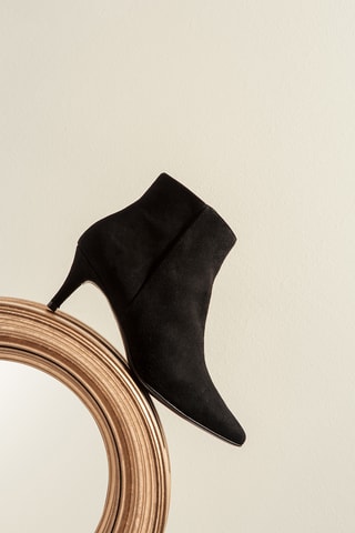 Botines de nobuk - Negro