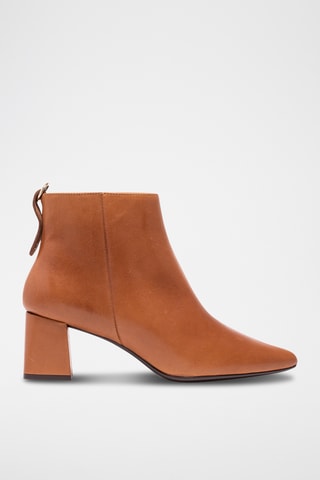 Botines de piel napa - Camel