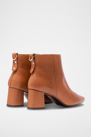 Botines de piel napa - Camel