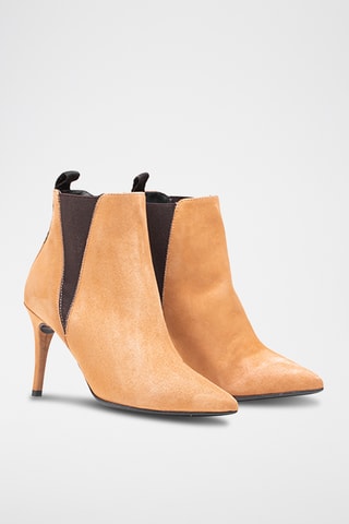 Botines Chelsea de nobuk - Beige