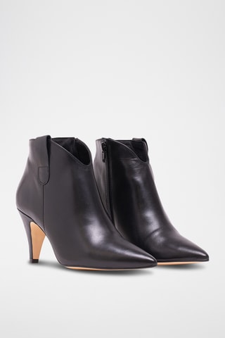 Botines de piel napa - Negro