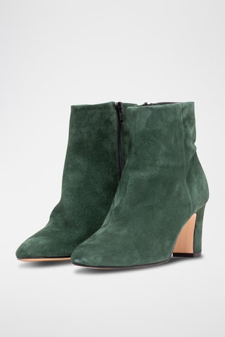 Botines de nobuk - Verde oscuro