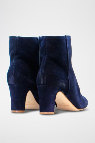 Botines de nobuk - Azul marino