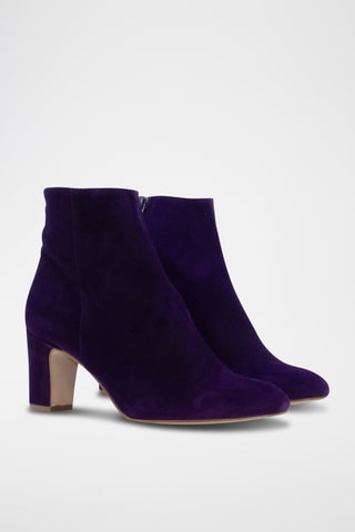 Botines de nobuk - Violeta