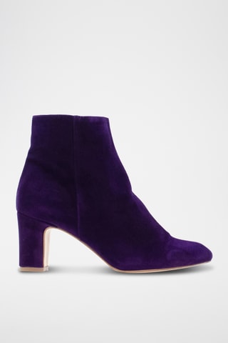 Botines de nobuk - Violeta