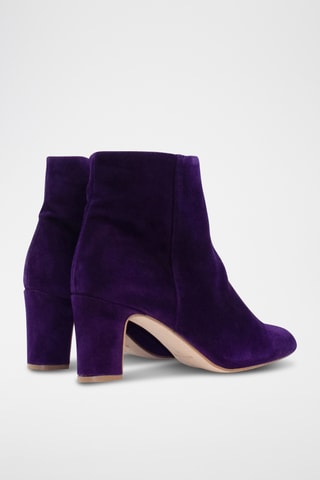Botines de nobuk - Violeta